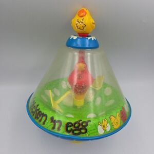 Vintage Ohio Art Metal and Plastic Top Toy Chicken 'N Egg w/Suction Cup #316B186